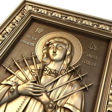 Icons (Seven-arrow Icon of the Mother of God, IK_0254) 3D models for cnc